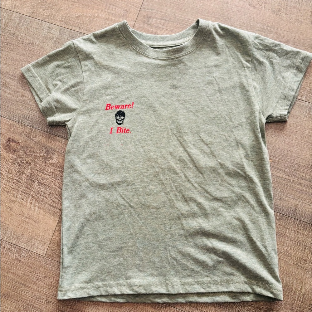 Hanes Olive Kids T-Shirt with Fun Graphic